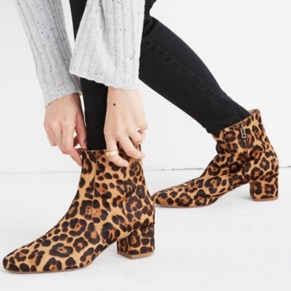 Madewell Shoes - Madewell Jada Boot in Leopard Calf Hair
